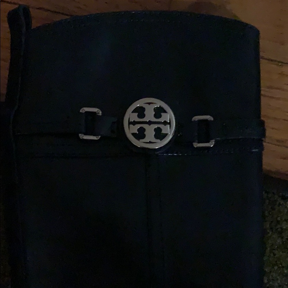 Black Leather Tory Burch Boots - Picture 3 of 5